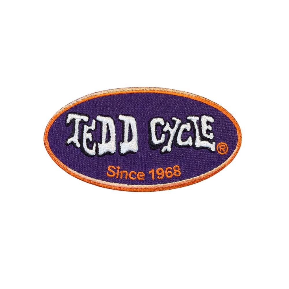 Vtg Tedd Cycle Since 1969 Motocycle biker Oval 2x4" patch deadstock unused
